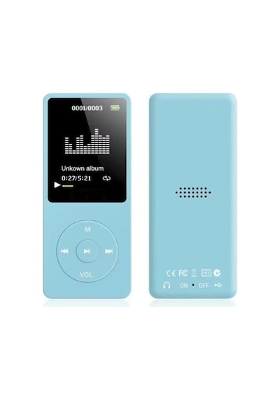 8gb Hafıza Kartlı Bluetoothlu Mp3 Çalar Fm Radio Dahili Hoparlör Ekranlı Müzik Çalar