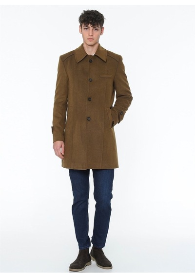 Plt7226 Dewberry Battal Palto-Camel