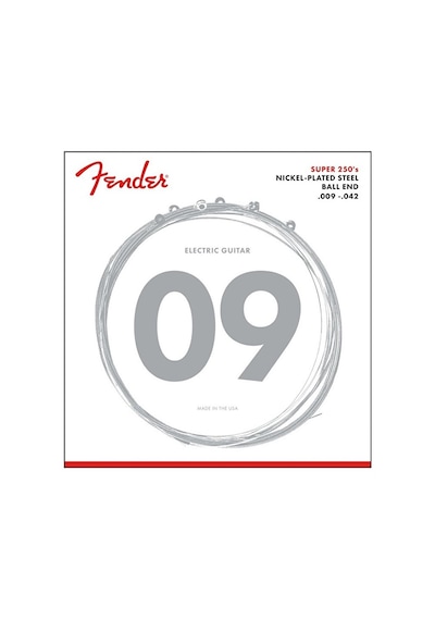 Fender 0730250403 Super 250 Nickel Plated Steel Elektro Gitar Teli 09-42 250l Light Set Nikel Kaplama Çelik Ve Yüksek Çıkış Gücü
