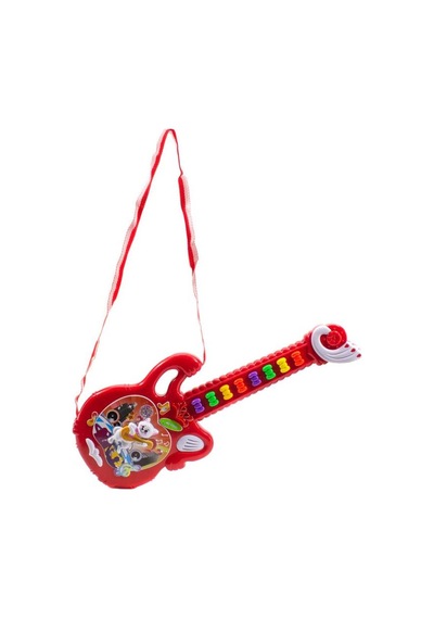 Minik Müzisyenler İçin Işıklı Ritim Ve Melodi Bir Arada Eğitici Ve Eğlenceli Oyuncak Gitar