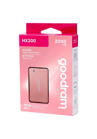 Goodram 500gb Ssdpr-hx200-500-rg Usb 3.2 Harici Harddisk Pembe-219235