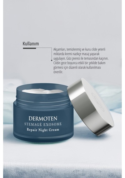 Stemagé Exosome Kök Hücre / Onarıcı-nemlendirici Gece Eksozom Kremi 50 Ml