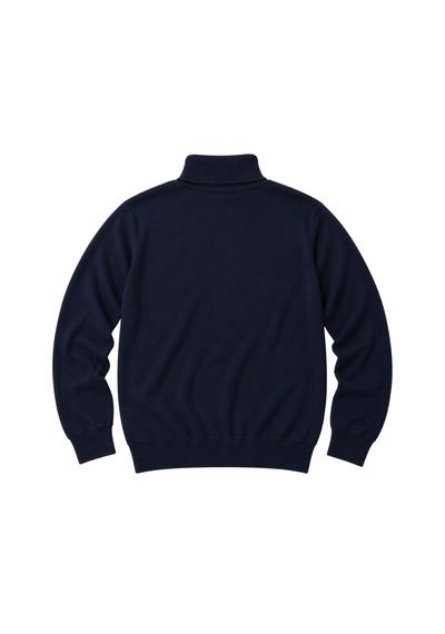 Battalmoda Erkek Büyük Beden Lacivert Tam Balıkçı Pamuklu Kazak 3xl-4xl-5xl-6xl