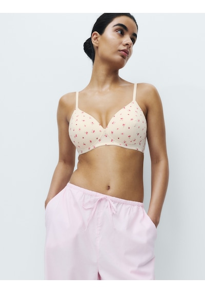 Marks & Spencer 3'lü Destekli T-Shirt Sütyeni Seti T33000322P Krem