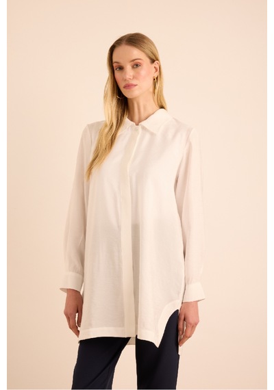 Aker Basic Tunik Beyaz Beyaz