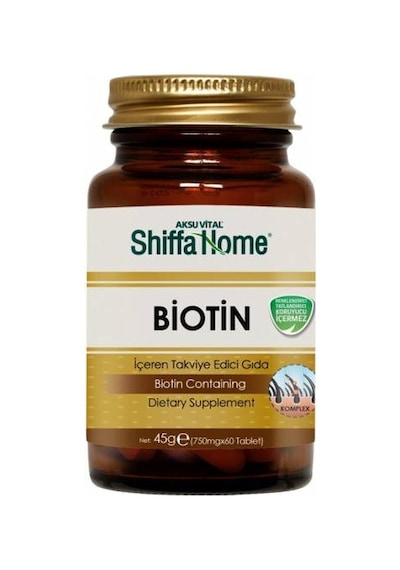 Aksu Vital Shiffa Home Biotin B7 Vitamini 750 MG 60 Tablet