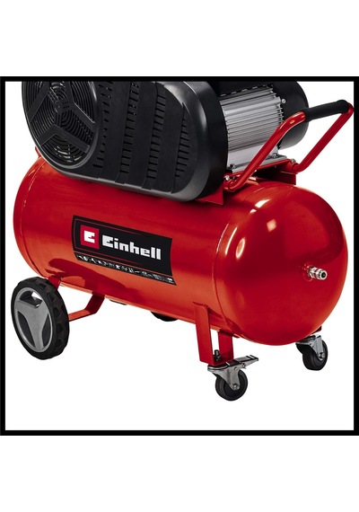 Kompresör Te-ac 430/90/10 3000 W, Maks. 10 Bar, 90 L Tank, 430 L/dk Emiş Gücü, Motor Devri 2850 Dk.^-1, Basınç D