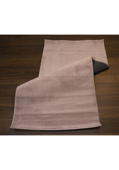 Dream Color Pembe Yumuşak Yüzeyli Kaymaz Makinede Yıkanabilir Halı-879 Beyaz