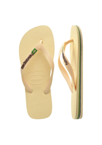 Havaianas Brasil Logo Buttercream Kadın Parmak Arası Terlik-4763 Krem