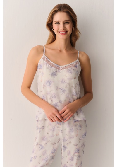 Suwen Lilac Atlet Pantolon Pijama Takımı Sh26527660a887 Lila