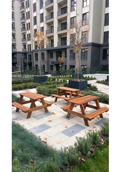 Çocuk Piknik Masası -lux-kahverengi
