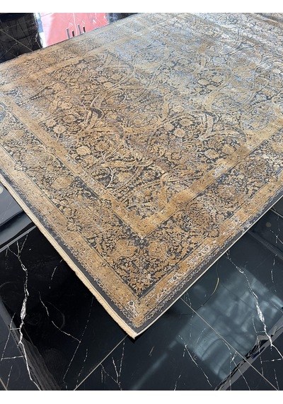 Elexus Halı Diamond 3775 Koyu Gri Bakır Salon Halısı