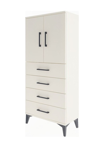 Arges Dolap 2 Raflı 4 Çekmeceli 2 Kapaklı 60x30x134 Aytaşı-ay... Aytaşı