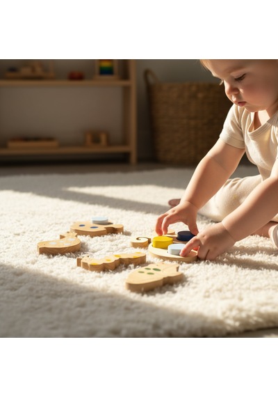 Simdale Wood Uç Uç Lusi Masal Seti + Hikaye Kitabı - Doğal Ahşap Montessori Tak Çıkar Oyuncak 10 Parça