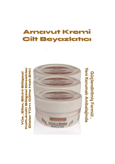 Three Brand Whitening Cream Arnavut Kremi 100 Ml Aklık Kremi X 3 Adet