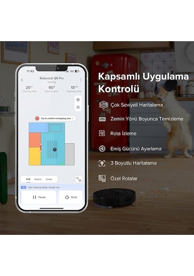 Roborock Q5 Pro Akıllı Robot Süpürge (Teşhir)