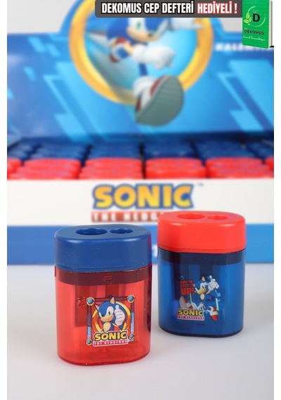 X Dekomus Lisanslı Sonic 2 Adet Çift Bıçaklı Kalemtraş