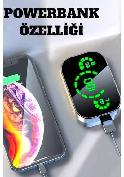 Mey İthalat Bluetooth Kulaklık Çift Telefon Desteği Ve Suya Dayanıklı Powerbankli