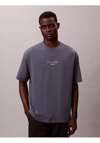 Calvin Klein Ss 16s Rlxd Fıt Ckj Graphıc Tee-12842 Çok Renkli