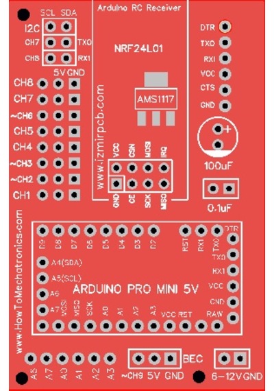 Arduino Tabanlı Radyo Kontrol Alıcı Devresi Rc Kontrol Alıcı V2.0