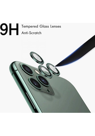 Ennar Apple Uyumlu iPhone 16 Pro Max - 16 Pro Metal Çerçeve Full Koruma Kamera Lensi Siyah