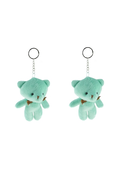 Pelüş Ayıcık Anahtarlık İkili Set Turkuaz 12 Cm
