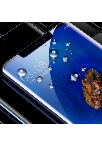 Mate 20 Lite Uyumlu 5d Temperli Cam Ekran Koruyucu - Siyah - T6713
