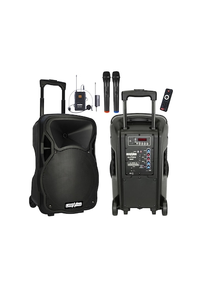 Lastvoice LS-P1912EX 12 " 800 W Portatif Taşınabilir 3 Mikrofonlu Seyyar Ses Sistemi