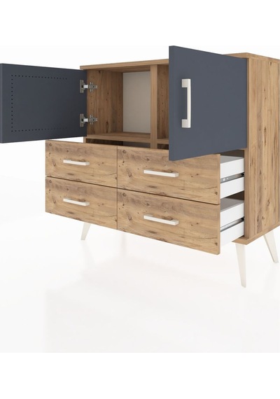 Arges Şifonyer 2 Raflı 4 Çekmeceli 2 Kapaklı 88x30x80 Çam-antrasit/çam Antrasit/çam Arges Şifonyer 2 Raflı 4 Çekmeceli 2 Kapaklı 88x30x80 Çam-antrasit/çam Antrasit/çam