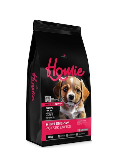 Homie Special Düşük Tahıllı Yüksek Enerjili Tavuklu Yavru Köpek Maması 12 Kg