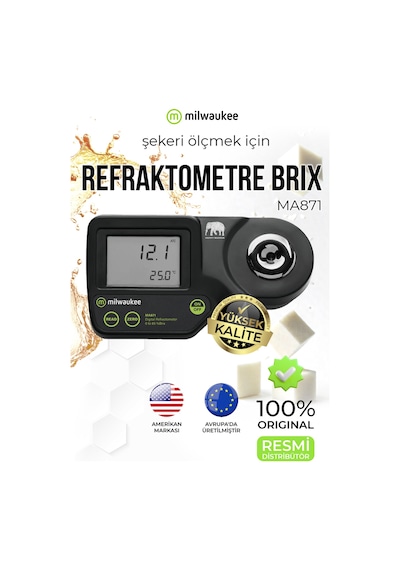 Milwaukee Ma871 Dijital Brix Refraktometre Şeker Ölçer