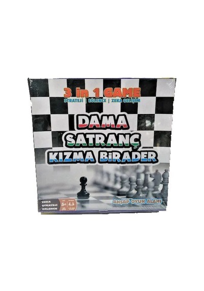 Sas Kızma Birader Satranç Dama 3 In 1 Game