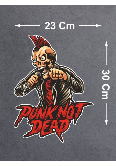 Punk Not Dead Punkçı Sticker - Araba Oto Motosiklet Karavan Sticker - 00033 30x23 Cm