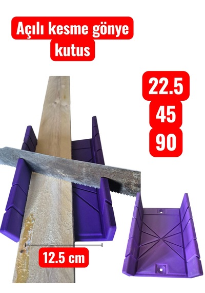 Açılı Kesme Aparatı Gönye Kutusu 22,5.45,90