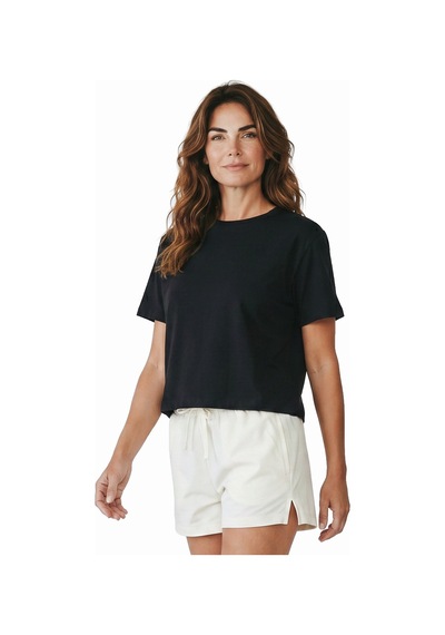 Sportive Lysa Kadın Siyah Günlük Stil T-shirt 26yk0027-syh
