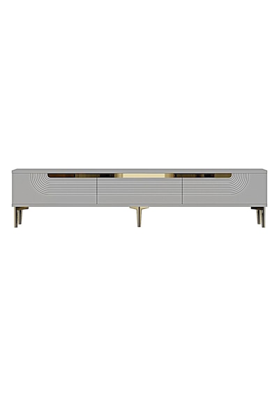Tsa1805bg - Meyra Tsa180 Tv Stand, Tv Sehpası Ve Tv Ünitesi Beyaz-gold 180cm