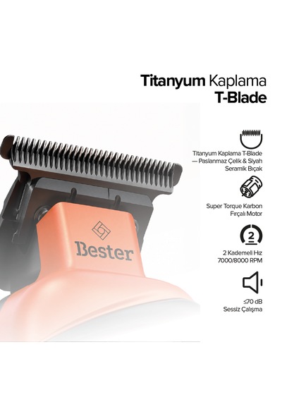 Bester Zc9338 Multicut Ense Sakal Çizim Tıraş Makinesi