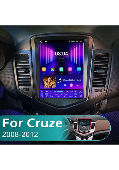 Chevrolet Cruze 2009-2014 Uyumlu Tesla Multimedya Navigasyon Usb Kamera Carplayer 4 Ram