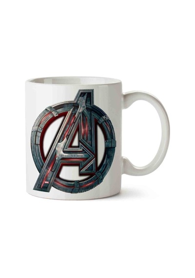 Beyaz Avengers Captain America Hulk Iron Man Superhero Porselen Kupa Bardak