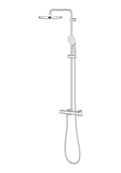 Grohe Tempesta System 250 Duvara Monte Termostatik Bataryalı Duş Sistemi - 26670001 Gümüş