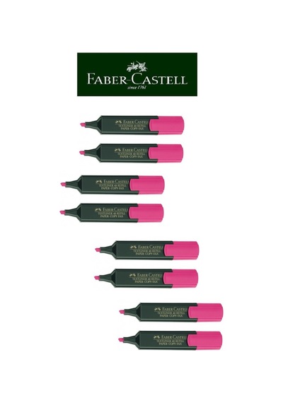 Fosforlu Kalem Canlı Renkler 8li Sarı Pembe