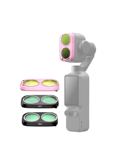 Telesin Osmo Pocket 4p Uyumlu Filtre Kiti Cpl+vnd8-32+cool Rose - Osmo Pocket 4 Pro Için Filtre Seti