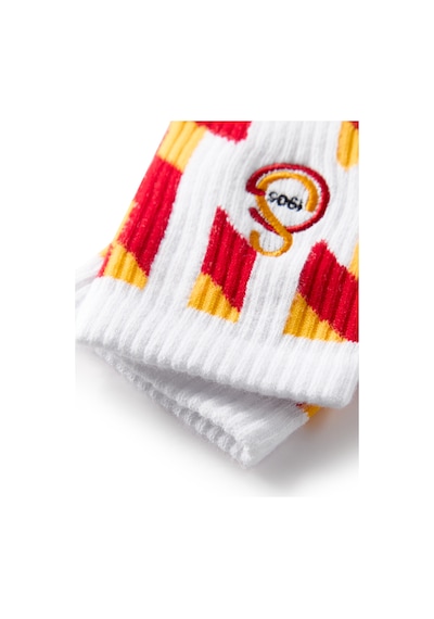 Gsstore Galatasaray Unisex Çorap K252283 Beyaz