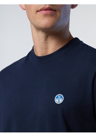 North Sails Basic Logolu Erkek T-shirt-33354 Lacivert