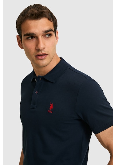 U.s. Polo Assn. Erkek Koyu Lacivert Tişört Basic 50322304-vr100