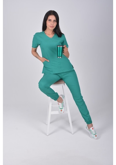 Ameliyathane Yeşili Likralı Jogger Alt Üst Takım