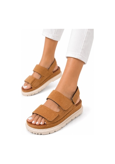 Papucumun Dünyası Kadın Yüksek Taban 4cm Çift Bantlı Rahat Şık Konforlu Sandalet Kahverengi Papucumun Dünyası Kadın Yüksek Taban 4cm Çift Bantlı Rahat Şık Konforlu Sandalet Kahverengi