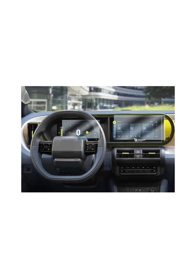 Fiat Grande Panda Uyumlu Araç Ekran Koruyucu Multimedya Gösterge Nano 9h Kırılmaz Şeffaf