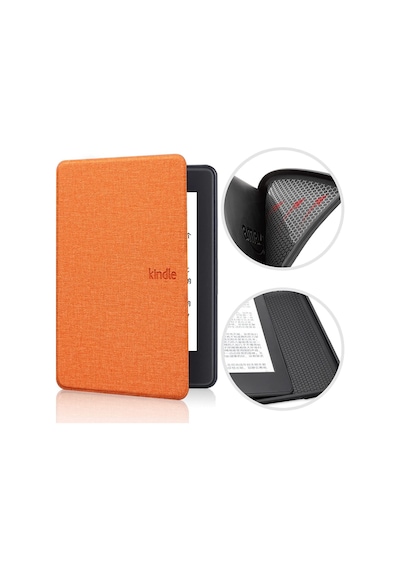 Amazon Kindle Basic 2022 Ve 2024 E Kitap Okuyucu Kılıfı - Turuncu