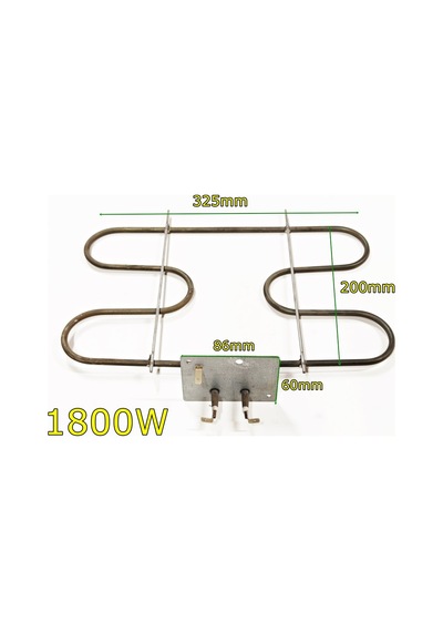 Barbekü ızgara Rezistansı flanşlı 1800W 220V